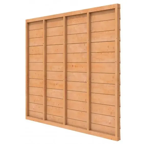 Douglas wandpakket t.b.v. enkelzijdige wand Comfort/DHZ 246,5x224 cm, kleurloos geïmpregneerd.