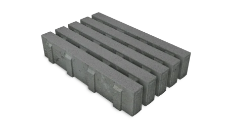 EcoSteen Stroke 60x40x12 cm Antraciet